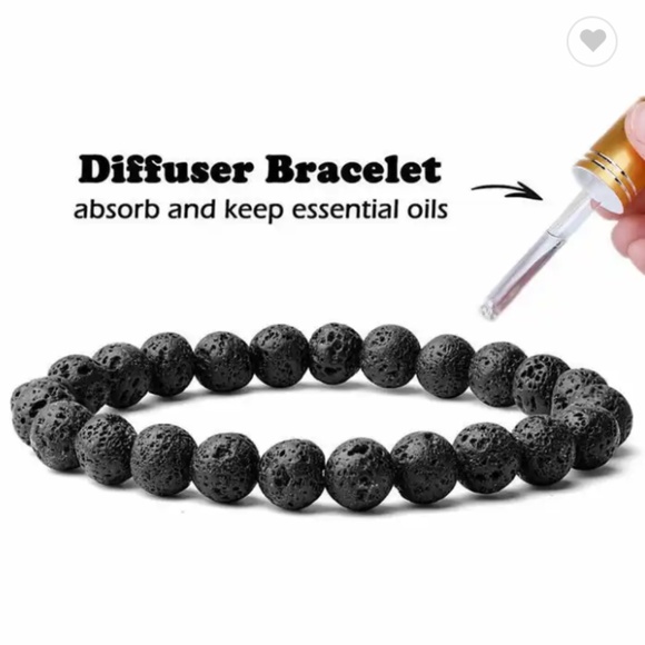 Lava Rock Bracelet - Essential Oil Diffuser - Picture 3 of 6